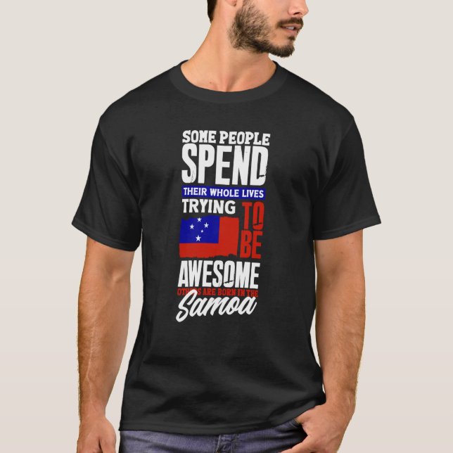 Samoa Samoan Samoa Flag Quote  1 T-Shirt (Front)
