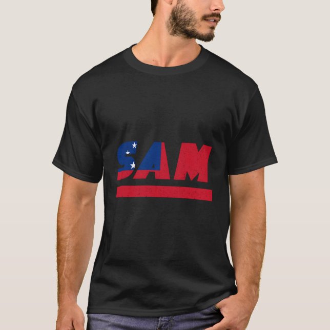 Samoa Samoans With Flag T-Shirt (Front)