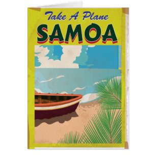 Samoa Vintage Travel Poster