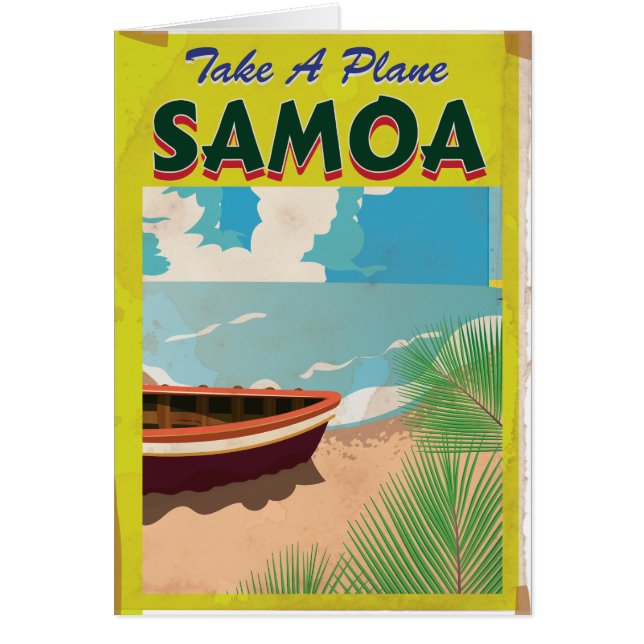 Samoa Vintage Travel Poster (Front)