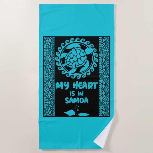 Samoan Australians  Beach Towel (Front)