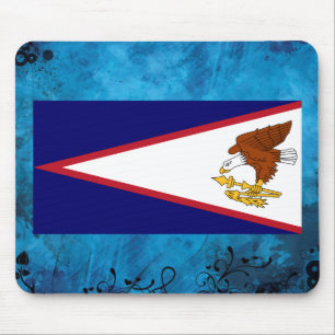 Samoan flag mouse pad