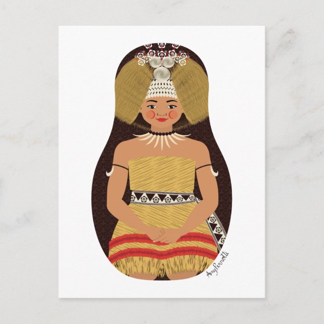 Samoan Matryoshka Postcard (Front)