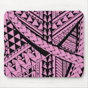 Samoan/Polynesian tribal shapes and symbols Mouse Pad
