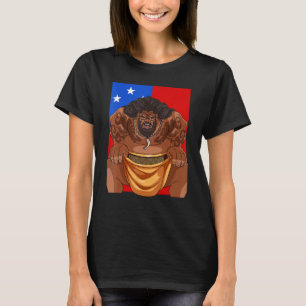 Samoan Pride Polynesian Haka Dance Samoa Flag T-Shirt