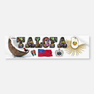 Samoan "Talofa" Bumper Sticker