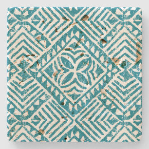 Samoan Tapa Hawaiian Tiki Bar Stone Coaters Stone Coaster