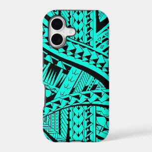 Samoan tribal tattoo pattern with spearheads art
