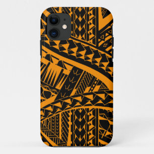 Samoan tribal tattoo pattern with spearheads art Case-Mate iPhone case