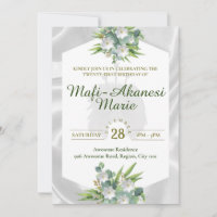 Samoan Tuiga 21st Invitation