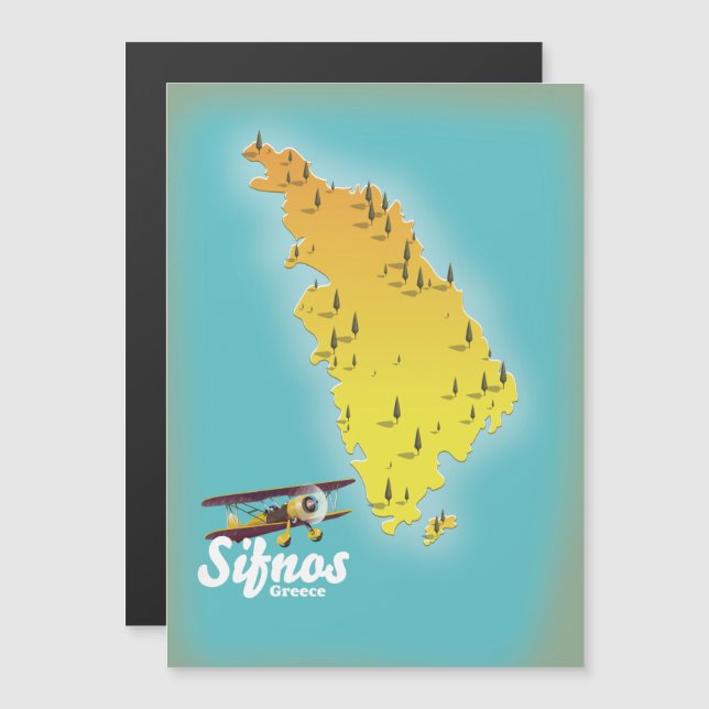 Samos Greek Island map (Front/Back)