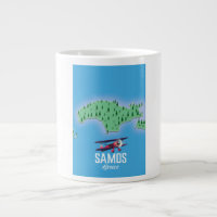 Samos Greek Island map