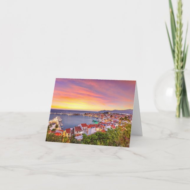 Samos island, Greece Thank You Card (Front)