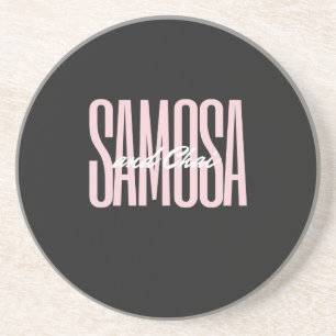 samosa and chai T-Shirt Large Clock Coaster