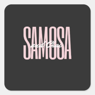 samosa and chai T-Shirt Square Sticker
