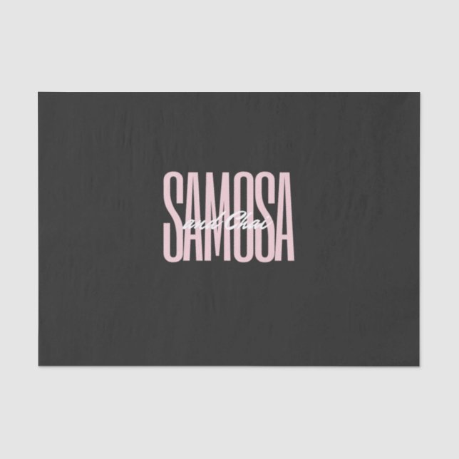 samosa and chai  T-Shirt Tissue Paper (Front)