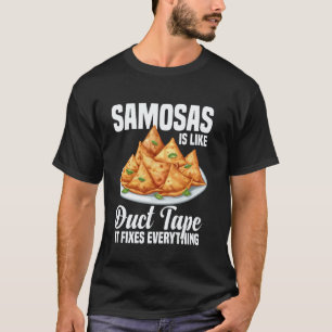 Samosas Maker Indian Food Vegan Frozen Samosas T-Shirt