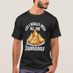 Samosas Maker Samosa Food Indian Foodie Vegan Samo T-Shirt
