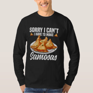 Samosas Maker Samosa Foodie Indian Food Vegetable  T-Shirt