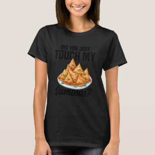 Samosas Making Indian Food Vegan Frozen Samosas T-Shirt