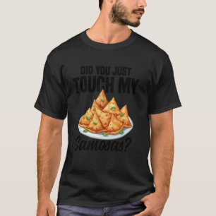 Samosas Making Indian Food Vegan Frozen Samosas T-Shirt