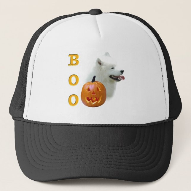 Samoyed Boo Trucker Hat (Front)