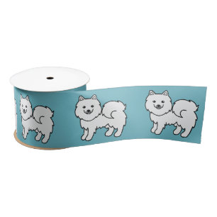 Samoyed Cartoon Dog Satin Ribbon