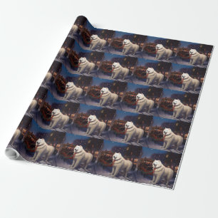 Samoyed Christmas Festive Season  Wrapping Paper