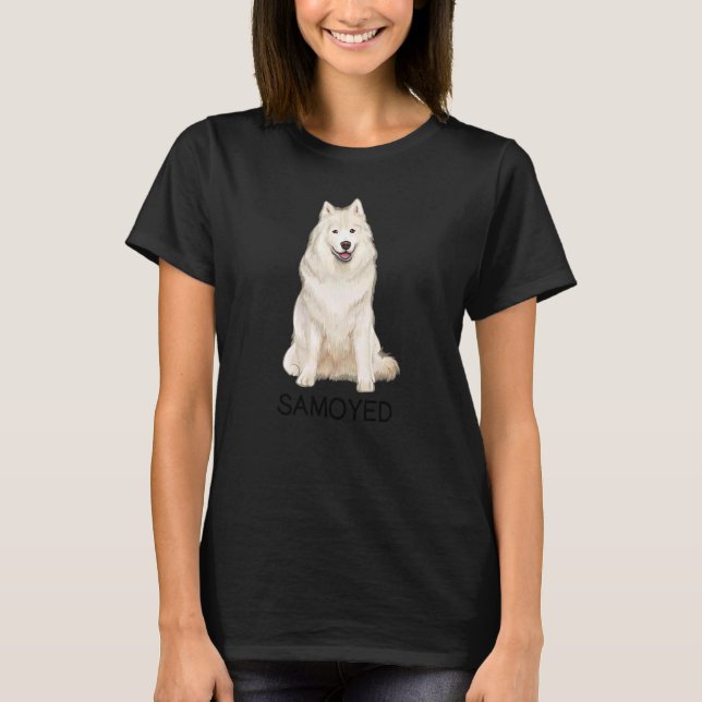 Samoyed Crazy Dog T-Shirt (Front)