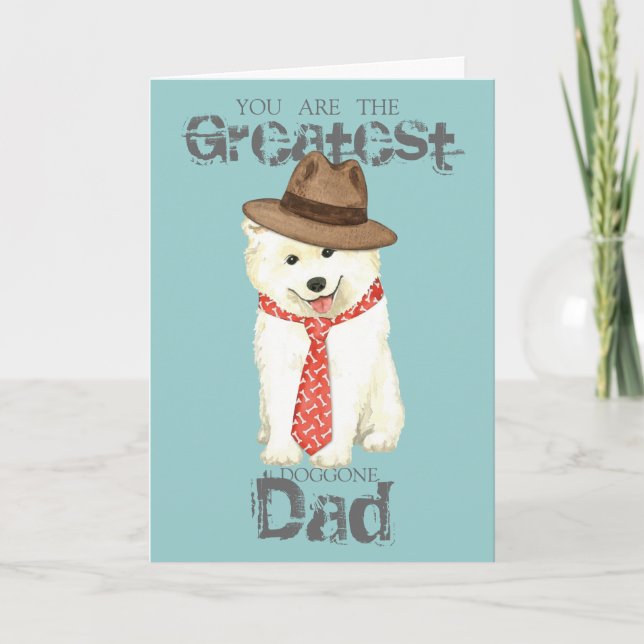 Samoyed Dad Card (Front)