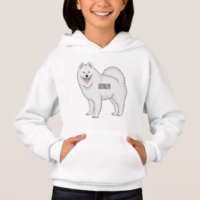 Samoyed dog cartoon illustration (Front)
