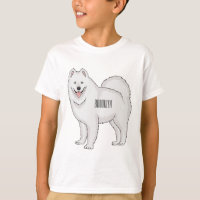 Samoyed dog cartoon illustration