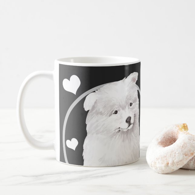 Samoyed Dog Every Snack You Make Coffee Mug (With Donut)