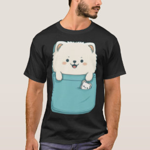 Samoyed Dog in your Pocket Dog 3 T-Shirt