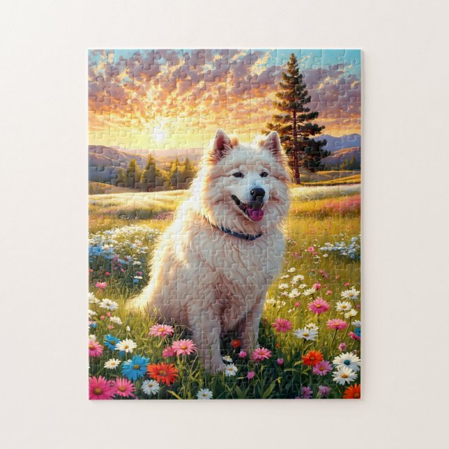 Samoyed Dog   Jigsaw Puzzle (Vertical)