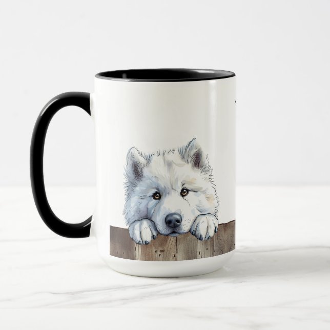 Samoyed Dog Mug (Left)