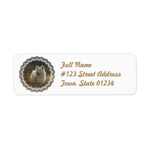 Samoyed Dog Return Address Label