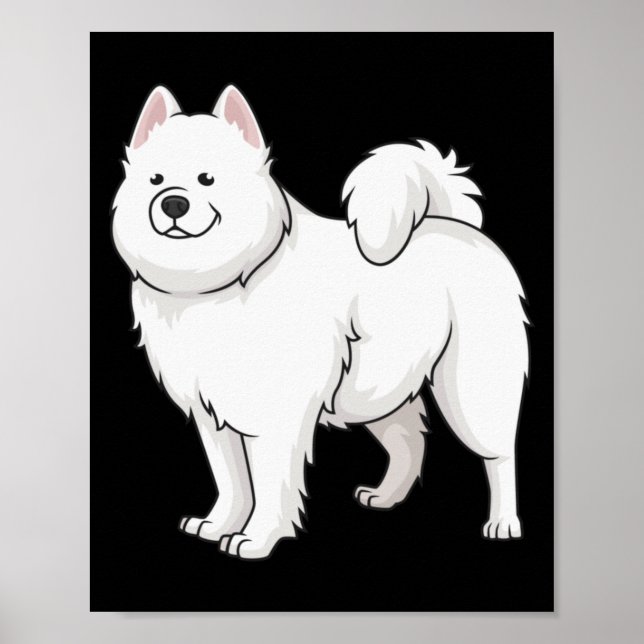 Samoyed Dogs Gorgeous Samoyed Dog Funny Cute Poster (Front)