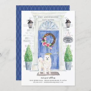Samoyed Front Door Moving Announcement
