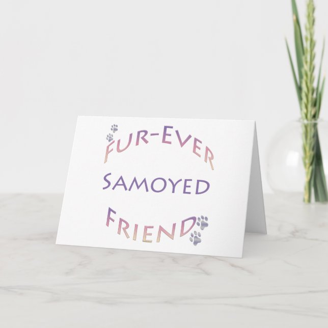 Samoyed Furever Friend Card (Front)