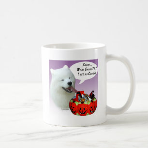 Samoyed Halloween Candy Coffee Mug