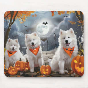 Samoyed Halloween Spooky Mouse Pad