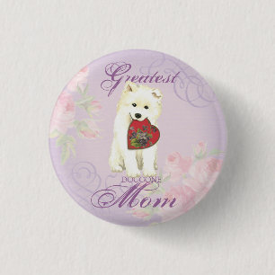Samoyed Heart Mum 3 Cm Round Badge