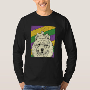 Samoyed Jester Mardi Gras Dog Mom or Dad T-Shirt