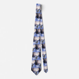 Samoyed Let It Snow Christmas Tie