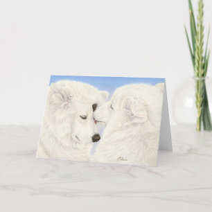 Samoyed Love Greeting Card