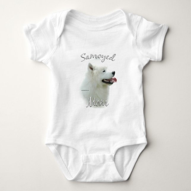 Samoyed Mum 2 Baby Bodysuit (Front)