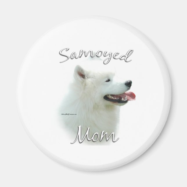 Samoyed Mum 2 Magnet (Front)