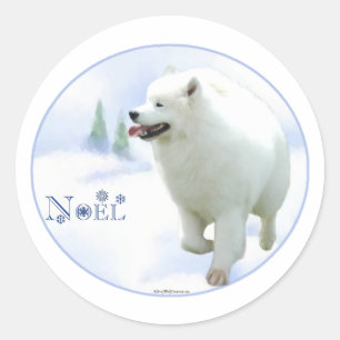 Samoyed Noel Sticker