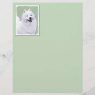 Samoyed Painting - Cute Original Dog Art